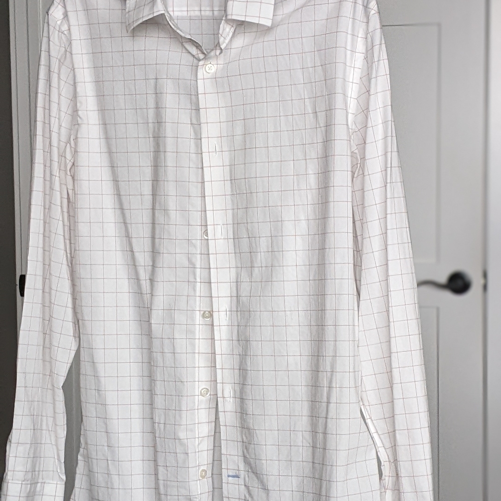 Banana Republic Slim Fit Shirt - White and Red - Picture 2 of 5